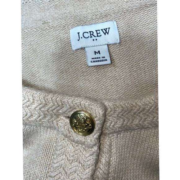 J. Crew Cotton-blend Cardigan Sweater Lady Jacket in Heather Mushroom   Size: M - Picture 6 of 6